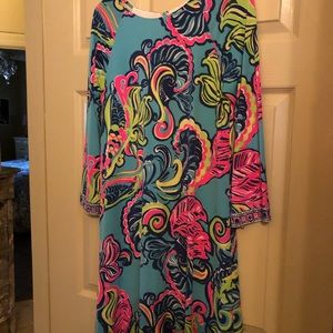 Lilly Pulitzer long sleeved a-line dress